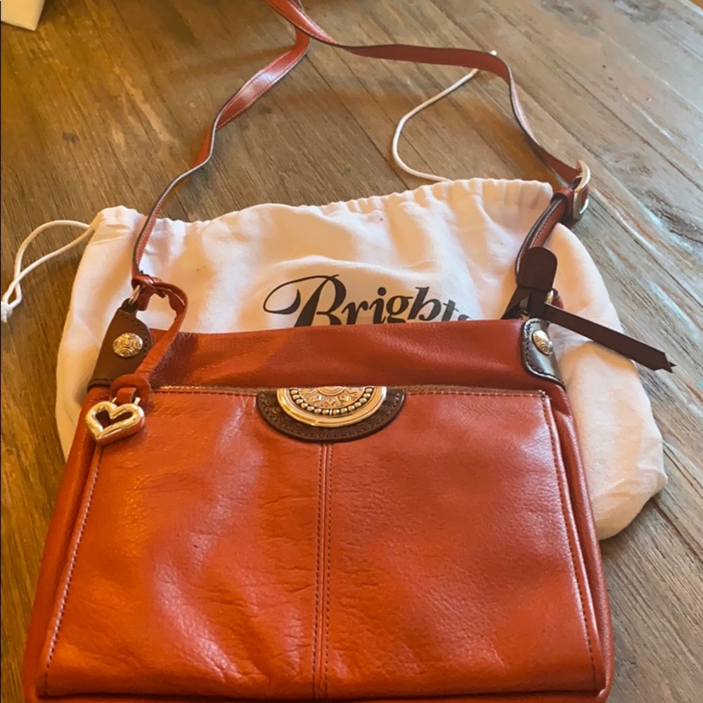Rust-Colored Brighton Cross-Body Purse